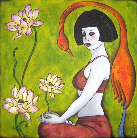 Lotus 1 - Peinture - Ah Tatieva 