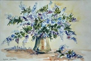 Voir cette oeuvre de Sylvie GARIBALDI: Bouquet de lilas