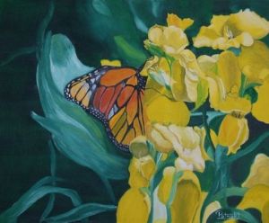 Peinture de patrick incognito: papillon