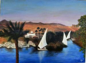 Voir le détail de cette oeuvre: Le Nil à Assouan