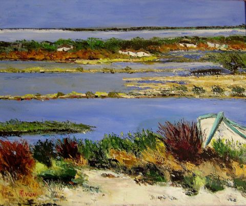 l'Eté én Camargue - Peinture - MARIE-THERESE VION l'Eté én Camargue - Peinture - MARIE-THERESE VION