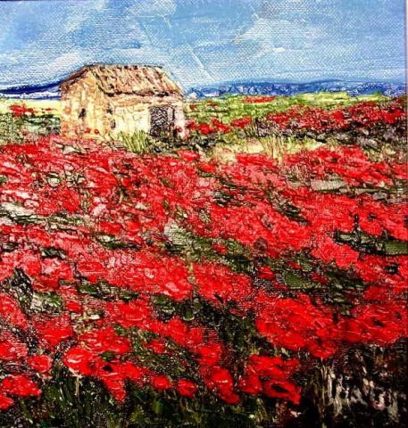 L'artiste MARIE-THERESE VION - Les coquelicots