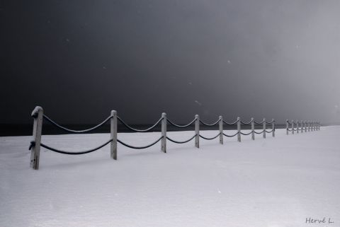 Snow in Cabourg - Photo - Herve L
