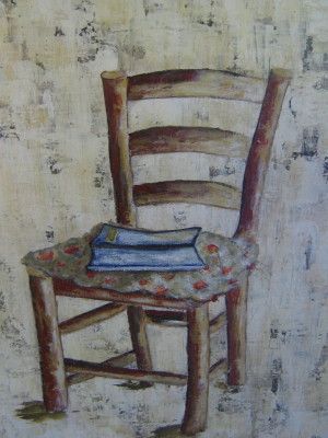 Chaise - Peinture - carretier nicole