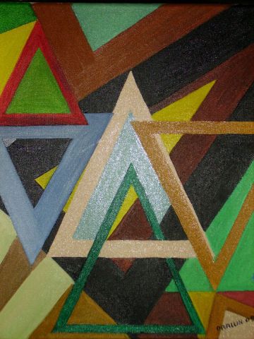 Peinture : triangles or not triangles - drallih Peinture : triangles or not triangles - drallih