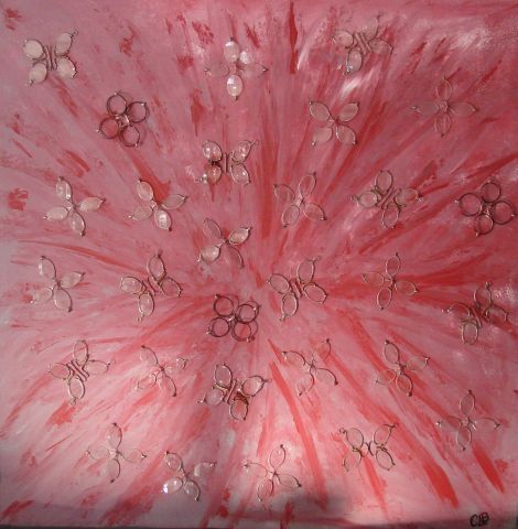 Floraison optique - Peinture - clb Floraison optique - Peinture - clb