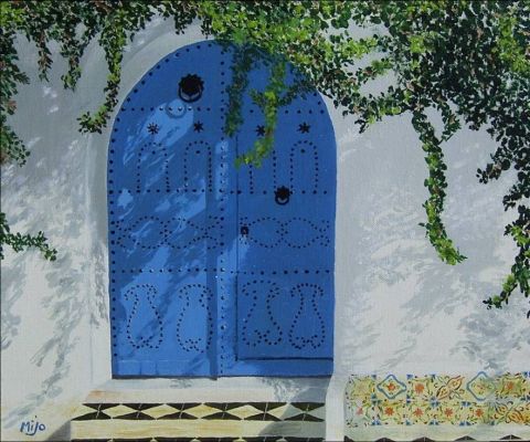 L'artiste Marie-Jose NOUGALIAT - La porte Tunisienne