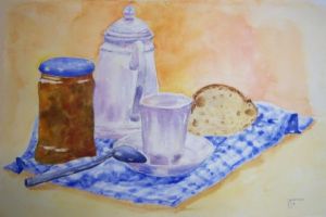 Peinture de Agathe BONNET: Petit déjeuner