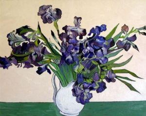 Voir cette oeuvre de Martine YVOREL: Vase avec iris