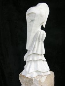 Sculpture de jerome burel: Oiseau guerrier