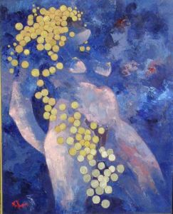 Peinture de michel Georges ROUSSEAU: La pluie d\'or