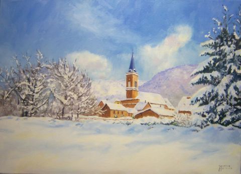 hiver - Peinture - Agathe BONNET