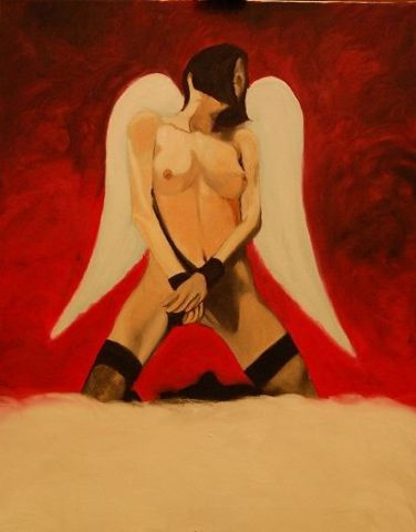 ange ou démon - Peinture - patrick incognito