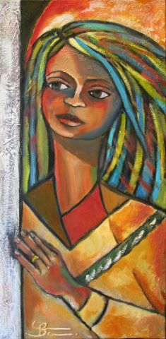 Dérrière la fenêtre - Peinture - CHRISTIANE BERNAIS Dérrière la fenêtre - Peinture - CHRISTIANE BERNAIS