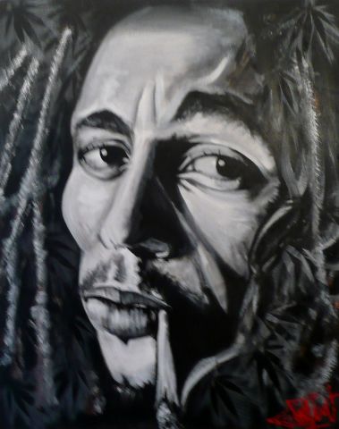 Bob Marley 2 - Peinture - fabio