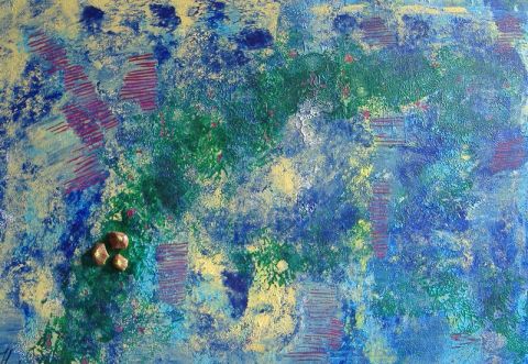 les algues vertes - Peinture - arlette hurel