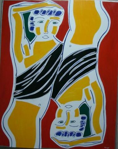 Narcisse devant son reflet - Peinture - FOURGO Narcisse devant son reflet - Peinture - FOURGO