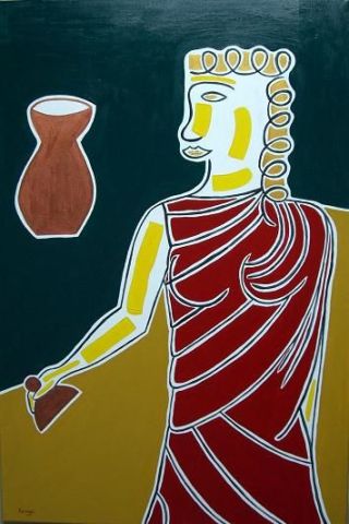 Pandore ouvrant la jarre - Peinture - FOURGO Pandore ouvrant la jarre - Peinture - FOURGO