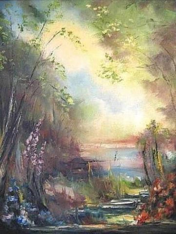 Éclaircie de couleurs - Peinture - Danielle Leclerc Éclaircie de couleurs - Peinture - Danielle Leclerc