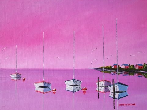 BATEAUX BLANCS - Peinture - J-PAUL TAILLANDIER BATEAUX BLANCS - Peinture - J-PAUL TAILLANDIER