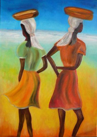 Afrique - Peinture - Catherine CHAIX