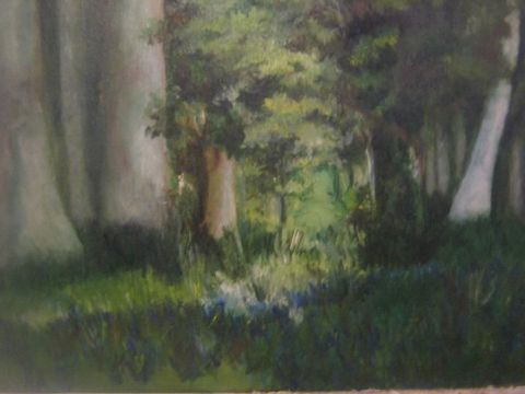 En forêt - Peinture - Delphine S