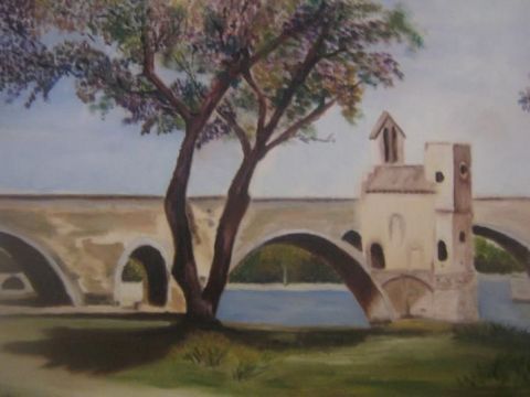 Sur le pont d'Avignon - Peinture - Delphine S