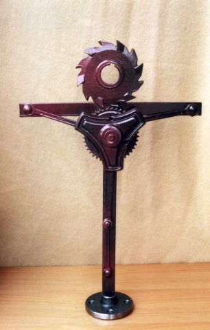La Crucifixtion - Sculpture - Dennys de Perouse