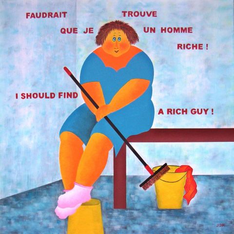 L'artiste Jideka - Faudrait que je trouve un homme riche ! - I should find a rich guy !
