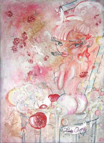 Lady Cherry MilkShake - Peinture - NaRKoCeRiZz