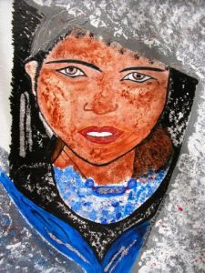 Peinture de GHIS: JEUNE TIBETAINE