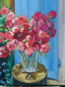 Peinture de gibilaro cathy: bouquet de roses