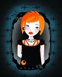 Art_numerique de NaRKoCeRiZz: She's orange