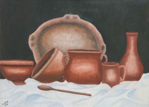 Voir cette oeuvre de BOUCHAOU: potries traditionnel de table 