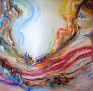 Peinture de BRETON-PHAN: Le feu de l'aube