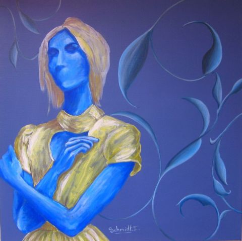 rêve bleu - Peinture - ISABELLE SCHMIDT