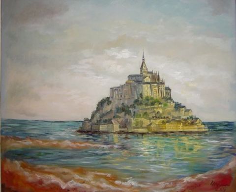 L'artiste George PANTURU - Mont Saint Michel