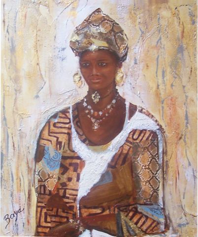 Kimba, l'Africaine - Peinture - Baya