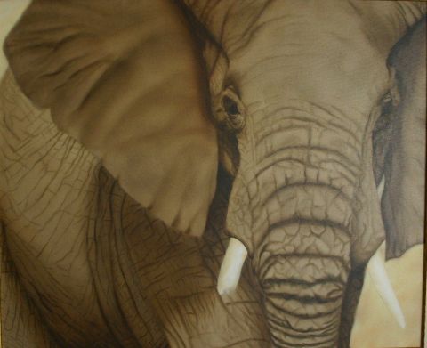L'artiste le bever aline - éléphant