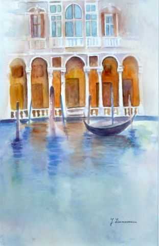 Palais de Venise - Peinture - Joanna Zimmermann