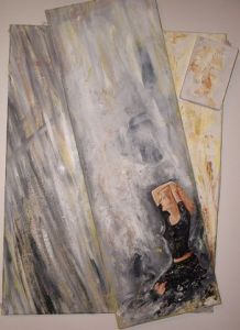 Peinture de sylvie hecquet: désespoir