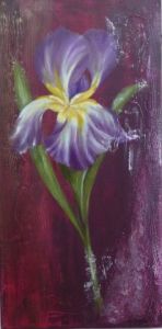 Peinture de MARTINE GREGOIRE: L'iris