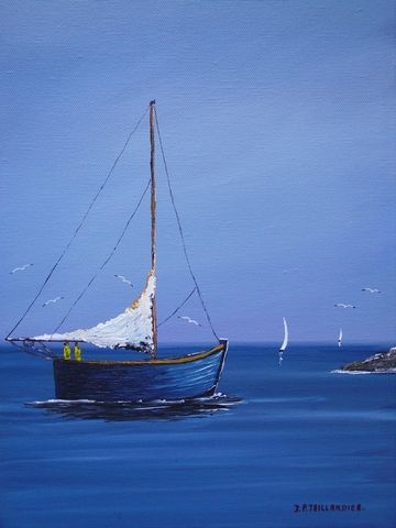 RETOUR DE PECHE - Peinture - J-PAUL TAILLANDIER RETOUR DE PECHE - Peinture - J-PAUL TAILLANDIER