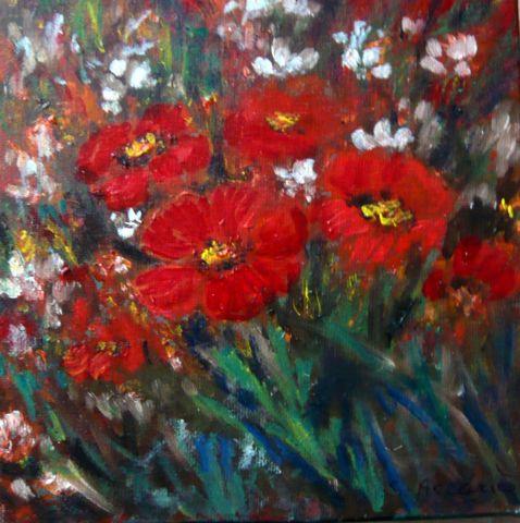Fleurs des champs - Peinture - Suzanne ACCARIES