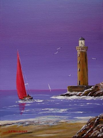 LE PHARE - Peinture - J-PAUL TAILLANDIER LE PHARE - Peinture - J-PAUL TAILLANDIER