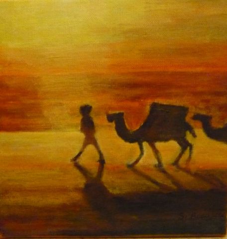 Au Sahara - Peinture - Suzanne ACCARIES