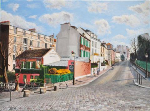 L'artiste Jean-Louis BARTHELEMY - Montmartre, le Lapin Agile