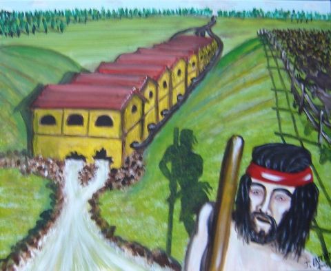 Hercule et les écuries d'Augias - Peinture - LAFFITTE Jacky Hercule et les écuries d'Augias - Peinture - LAFFITTE Jacky