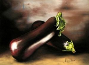 Voir cette oeuvre de Jacqueline HAUTBOUT: Duo d'aubergine