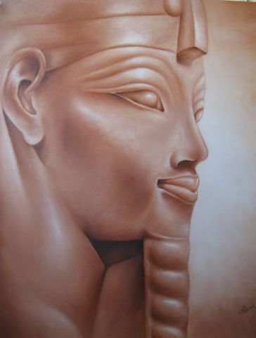 Mythe Egyptien - Peinture - Carole REBOUL